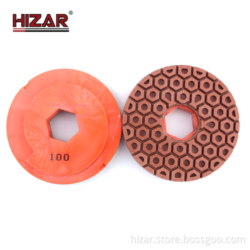 Snail Lock Chamfering Edge Polishing Wheel for Granite Marble Stone
